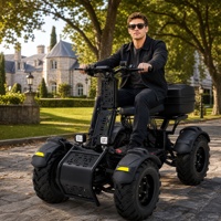 Scooter tout-terrain 4x4 robuste, vitesse maximale de 80 km/h, moteurs de 8000 W, batterie 76 V 59 Ah, suspension indépendante à ressorts sur les 4 roues