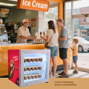 Congélateur de présentation de glaces MEISDA SD55 55L à température unique pour <span class=keywords><strong>magasin</strong></span> de proximité, vente chaude, congélateur commercial pour glaces - Product Image 6