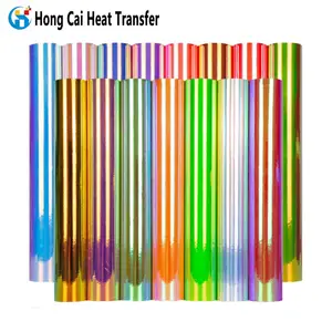 Film transfer panas PVC vinil warna transparan kustom film transfer panas vinil untuk transfer cetak kaus