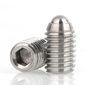 Guyi 304 316 acier inoxydable <span class=keywords><strong>sans</strong></span> <span class=keywords><strong>tête</strong></span> creux hexagone à six pans creux entraînement à billes ressort plongeur boule point d'indentation <span class=keywords><strong>vis</strong></span> de réglage - Product Image 4