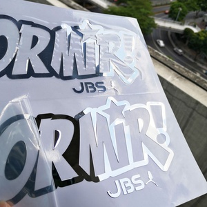 สติกเกอร์ไวนิลแฟชั่นคุณภาพสูง ออกแบบลายปั๊มทองตามสั่ง ทนทาน โรงงานขายส่งสำหรับซูเปอร์มาร์เก็ต 100 ชิ้น - Product Image 4