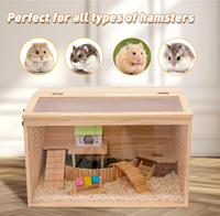 Cage à hamster en bois écologique, résistante aux morsures, personnalisable, pas chère, avec forme sur mesure 24x16x16 pouces pour l'élevage de rats/souris
