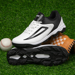 Chaussures de baseball et de softball unisexes personnalisées, respirantes, en caoutchouc moulé TPU, crampons antidérapants pour hommes et femmes, entraînement sur terrain en herbe - Product Image 2