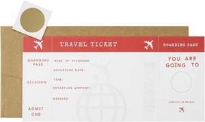 Tarjeta de embarque para rascar personalizada, cupón de regalo de impresión de <span class=keywords><strong>billete</strong></span> de avión de vacaciones sorpresa, tarjeta de embarque falsa, revelación de viaje - Product Image 6