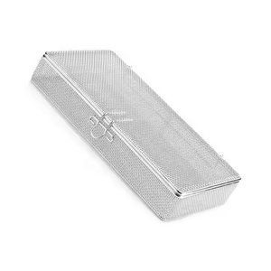 GELE GL2985 Industrial Kitchen Use Stainless Steel 304/316 Disinfection Basket Acid <b>Alkali</b> Corrosion Resistant 60x40x30cm - Product Image 5