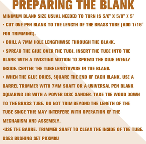 ชุดอุปกรณ์ทำปากกาโลหะ DIY แบบประกอบเอง <span class=keywords><strong>Hobbit</strong></span> DIY ชุดปากกาทรงเพรียวบาง - Product Image 6