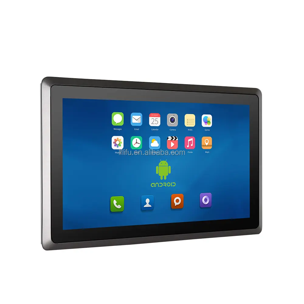 17.3 inch Embedded industrial android all in one panel pc computer capacitive touch lcd embedded computer hmi touch screen pc