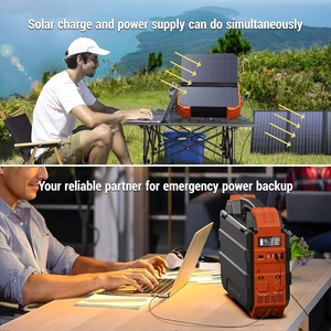 Station d'alimentation portable 1000W avec batterie LiFePO4 solaire intégrée avec sorties AC/DC/USB/PD pour le camping et les situations d'urgence - Product Image 5