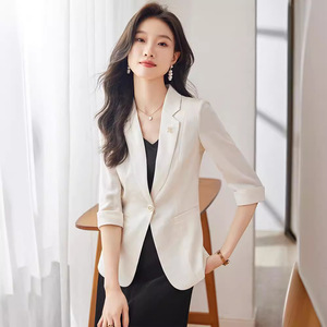 Pink Blazer For Women Lightweight Breathable Chinese Style Spring Summer Casual Elegant Fit - Product Image 2