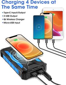 Cargador Solar a prueba de agua, 3USB, <span class=keywords><strong>30000Mah</strong></span>, panel Solar, paquete de <span class=keywords><strong>batería</strong></span> <span class=keywords><strong>externa</strong></span>, Banco de energía Solar - Product Image 3