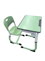 Table d'écolier moderne avec chaise réglable en hauteur, ensemble scolaire
