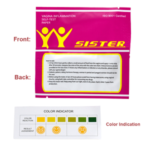 Vente de gros Carte d'auto-<span class=keywords><strong>test</strong></span> de santé vaginale pour femmes Bandelettes de <span class=keywords><strong>test</strong></span> de <span class=keywords><strong>pH</strong></span> <span class=keywords><strong>vaginal</strong></span> féminin - Product Image 2