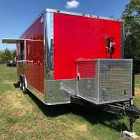 Remorque alimentaire compacte d'usine, Kiosque mobile de snacks américains, Camion de restauration de rue avec cuisine complète, Remorque de concession, Remorque de camion de restauration