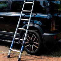 Échelle télescopique en aluminium OEM, pliable et portable, capacité de charge de 150 kg, pour camping-car, grenier, maison et camping