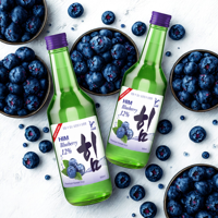 Alcool de soju à prix compétitif Liqueur de myrtille Vente en gros Boisson alcoolisée coréenne fabriquée au Vietnam Fabricant