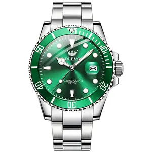 Luxury brand OLE*S 5885 Hot Business Calendar Stainless Steel Quartz Watches For Men Waterproof Fashion Watch