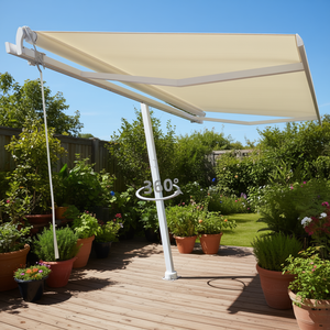 Tenda da Sole Automatica Autoportante Color Crema 157,5x118,1 Pollici per Patio - Product Image 2