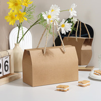 Boîte cadeau de Noël en carton recyclable avec poignées pour gâteaux et pâtisseries
