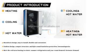 Châu Âu phổ biến R290 không khí bơm nhiệt sưởi ấm làm mát bơm nhiệt giá tốt nhất A +++ monoblock R290 Máy sưởi - Product Image 2