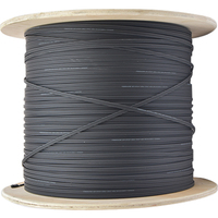 Cable de Fibra Óptica para Exteriores Weiting FTTH, 1 Núcleo, GJYXCH YOFC G657A LSZH, 1km/2km, Cable de Descente con Tres Alambres de Acero