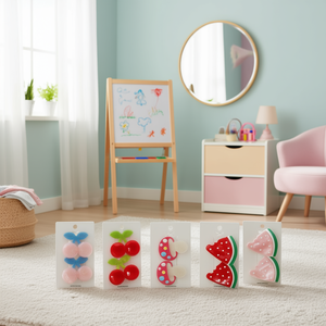 Fermagli per capelli Kz Fruit da 6 cm in plastica, a forma di cartone animato, per bambini, confezione in cartone, 1200 pezzi per scatola - Product Image 3