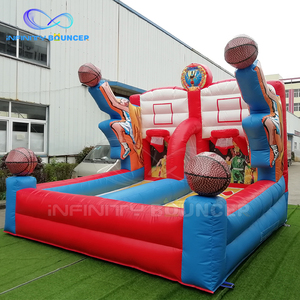 Tiro all'aperto <span class=keywords><strong>basket</strong></span> buttafuori gioco sportivo gonfiabili per bambini parco <span class=keywords><strong>giochi</strong></span> sport interattivo gioco di <span class=keywords><strong>basket</strong></span> - Product Image 4