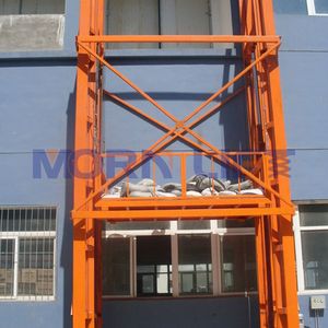 MORN <span class=keywords><strong>Lift</strong></span> Barang Hidrolik Elektrik Buatan Khusus 300kg-<span class=keywords><strong>5000kg</strong></span>, <span class=keywords><strong>Elevator</strong></span> Pengangkut Barang Gudang dengan Rel Pemandu - Product Image 2