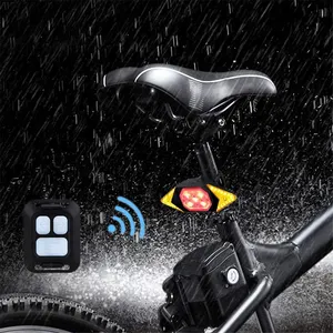Kaufe Drahtlose Steuerung Fahrrad Blinker Licht Wasserdichte Fahrrad Vorne  Hinten Sicherheits Warnlicht