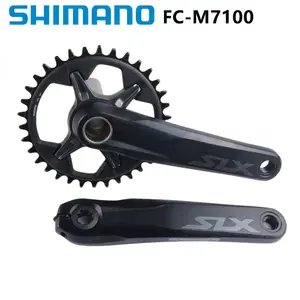 SHIMANO SLX M7100 M7120 크랭크셋 12S MTB 자전거 170mm 175mm 체인휠 M8100 30T 32T 34T 36-26T BB MT801 BSA PA M7100 크랭크셋