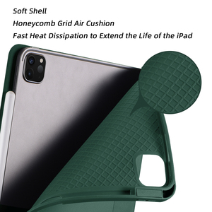 Funda Protectora de Cuero PU con Tres Pliegues y Función Magnética de Activación/Desactivación Automática, Anti-Caídas, para <span class=keywords><strong>iPad</strong></span> <span class=keywords><strong>Pro</strong></span> de 11 Pulgadas 1/2/3/4ª Generación - Product Image 2