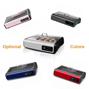 Grill sans fumée d'intérieur, grill électrique BBQ avec contrôle <span class=keywords><strong>de</strong></span> la température, grill coréen, plaques <span class=keywords><strong>de</strong></span> grill et <span class=keywords><strong>de</strong></span> <span class=keywords><strong>cuisson</strong></span> amovibles, verre trempé - Product Image 4