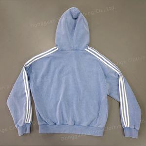 เสื้อฮู้ดดี้ปักลายแบบกำหนดเอง ผ้าฝ้าย 100% คุณภาพสูง ทรงครอป บ็อกซี่  น้ำหนัก 500 กรัม  ฟอกสีแบบแอซิดวอช สำหรับผู้ชาย - Product Image 4