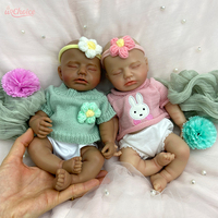 Poupée Bébé Reborn en Silicone OEM 30 cm Corps Entier, Cheveux Implantés, Douce et Réaliste, Cadeau Artistique de Collection