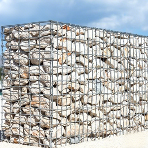 Muro de Contención de Gabiones a Precio de Fábrica, Canasta de Gabiones Galvanizada Soldada de 50x50x100 <span class=keywords><strong>para</strong></span> Muros de Jardín - Product Image 1