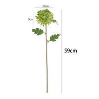 Direct van de fabriek: groothandel in kunstmatige chrysantenboeketten met 5 bloemen voor bruiloften, hotels en vaasdecoratie.