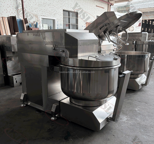 Mélangeur industriel en acier inoxydable pour boulangerie, pétrin de boulangerie robuste 100 kg, mélangeur à <span class=keywords><strong>spirale</strong></span> double, pétrin à <span class=keywords><strong>spirale</strong></span> jumelle - Product Image 4