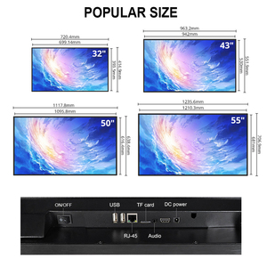 Pantalla Digital <span class=keywords><strong>de</strong></span> Menú Publicitario con Marco Ultra Delgado <span class=keywords><strong>de</strong></span> 32 43 50 55 Pulgadas, Tablero <span class=keywords><strong>de</strong></span> Menú Digital para Restaurante en Venta - Product Image 5