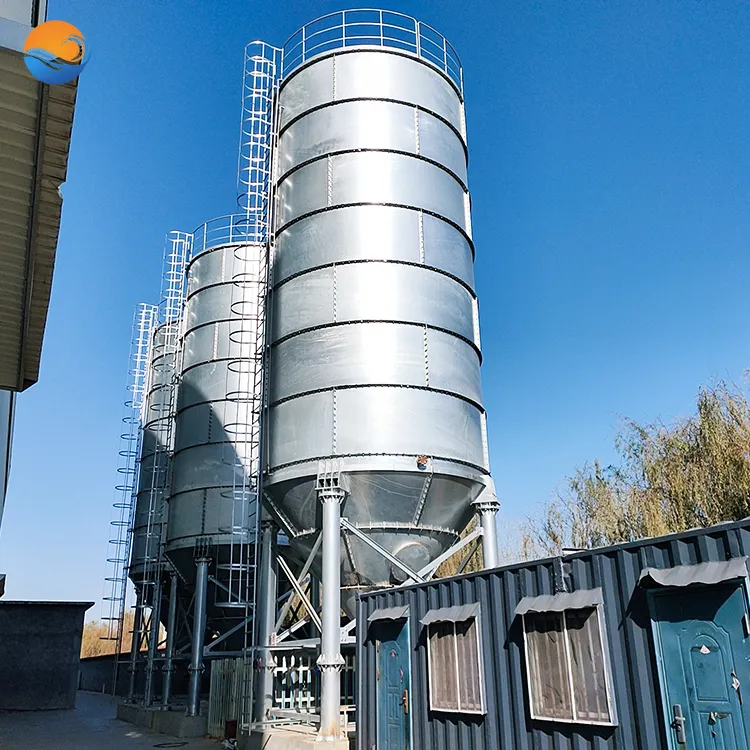 Preço de fábrica silo de cimento de aço para armazenamento de cimento de 100 toneladas usado para planta dosadora de concreto