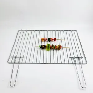 BBQ Accessories Stainless Steel Barbecue Grill Wire Mesh Net Cooking Grate BBQ Grill Grid BBQ Grill Rack For Roasting Meat