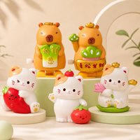 Tempat Jam Tangan Kucing Kartun Modern Kreatif, Figur Hewan Lucu, Ornamen Meja, Dekorasi Rumah Kantor, Hadiah, Buatan Cina