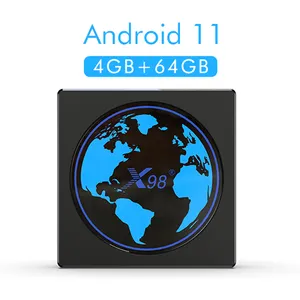 2022X98ミニTVボックスAmlogicS905W2Android11サポートAV12.4Gおよび5GデュアルWifi4KHDメディアプレーヤーセットトップボックススマートTV