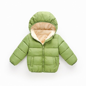 Abrigos para Niños en Oferta, Abrigo de Invierno Grueso y Suave con Capucha Desmontable, Abrigo Informal de Color Sólido para Bebés - Product Image 4