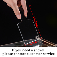 Caja Rectangular Transparente de Acrílico para Tiramisú con Tapa Deslizante, Apta para Alimentos, Exhibición de Postres, Embalaje para Regalos, Caja Transparente para Mousse