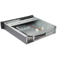 Châssis de serveur industriel rackable 2U MACASe K245DF d'occasion avec alimentation redondante, support carte mère ATX, 7 emplacements PCIe, 5x3.5/6x2.5 HDD pour DVR