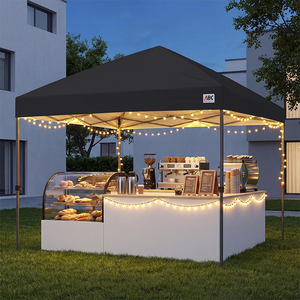 Tente pliante professionnelle Barnums 3x3m avec ouverture centrale instantanée, abri pop-up personnalisable, auvent de qualité 3x3m - Product Image 1