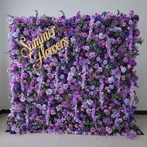 Decoración de Pared Floral Elegante de Alta Calidad para Bodas, Pared Floral de Flores de Seda - Product Image 4