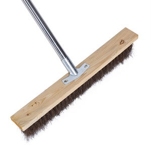 Brosse à plancher en fibres de palmier à long manche, brosse de nettoyage robuste pour entrepôt, garage et atelier - Product Image 3