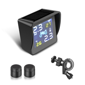 2020 YOELBAER NEW <span class=keywords><strong>Wireless</strong></span> Solar Panel <span class=keywords><strong>TPMS</strong></span>ためMotorcycle 2 <span class=keywords><strong>External</strong></span> Sensor Tire Pressure Monitor - Product Image 1