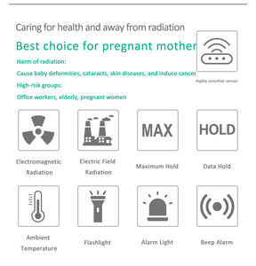 Digitaler Wellens trah lungs tester FY876 Strahlungs detektor EMF-Tester Elektro magnetisches Feld für den Haushalt - Product Image 6