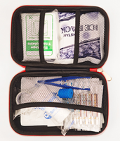 Trousse de premiers soins Dericsson EVA, trousse médicale d'urgence complète avec 18 fournitures, imperméable et portable, adaptée au camping